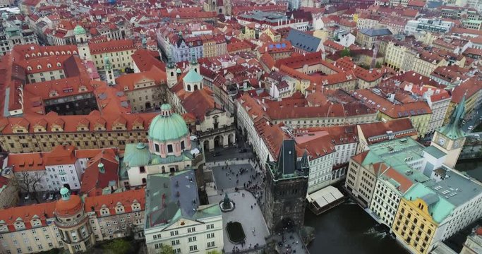 Center of Prague, Aerial view