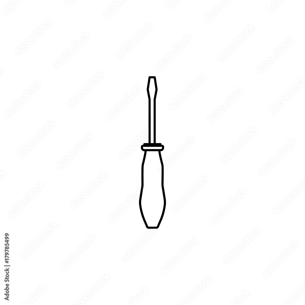 Poster chisel line icon