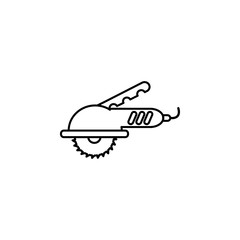 angle grinder line icon