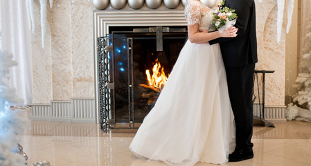 Bride and wedding bouquet