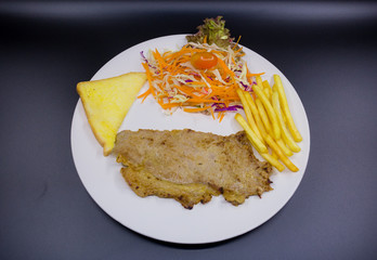 Meat Steak in Plate