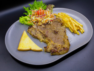 Meat Steak in Plate