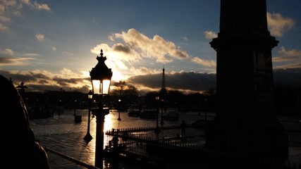 Paris at sunset