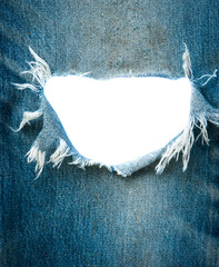 torn denim jeans texture with space for text