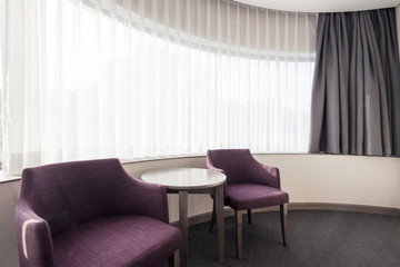 bed room interior at the hotel in seoul