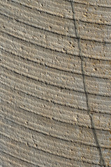 Fototapeta premium A rock with a crochet trail in the form of rings.