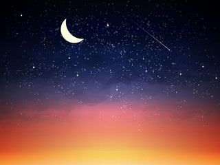 Obraz na płótnie Canvas Purple sky in twilight dark night.