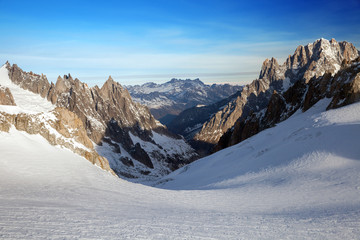 Fototapeta na wymiar Mont Blanc massif, Italy