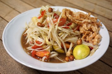 spicy papaya salad