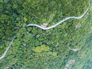 Top view of highway