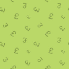 Pound Currency Seamless Money Sign Pattern
