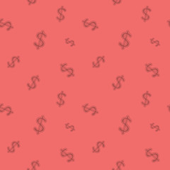 Dollar Currency Seamless Money Sign Background