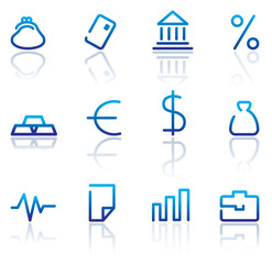 Financial symbols. Vector illustration