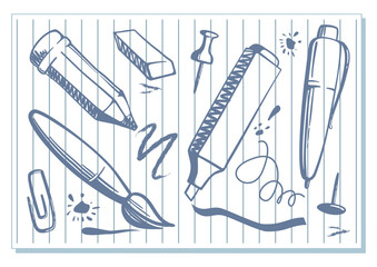 Drawings of stationery