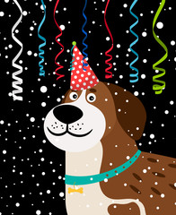 Dog party background