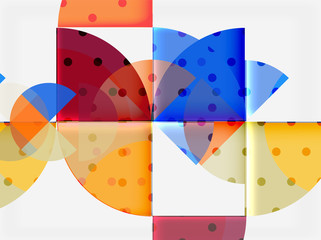 Geometric circle abstract banner