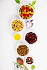 Fresh ingredients for cooking