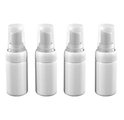 Set of tester Perfume Spray Bottles plastic on simple white background, 3d illustration