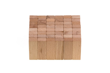 piled wooden boards