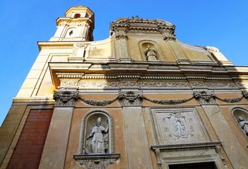 Kirche in Menton in S&uuml;dfrankreich  La Chapelle des P&eacute;nitents-Blancs