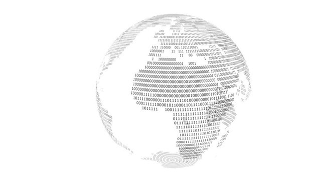 a world of binary digits &ndash; digital earth with bits and bytes