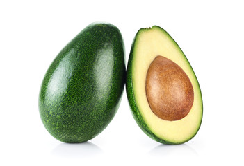 Avocado isolated on white background.