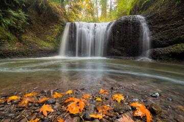 Hidden Falls in Clackamas Oregon USA