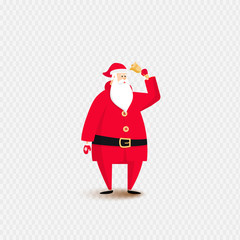 Santa Claus Christmas isolated vector illustration