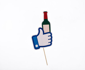 like from paper, accessory for parties
