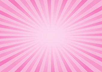 Abstract soft Pink rays background. Vector
