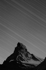 Stars at Matterhorn, Wallis, Switzerland