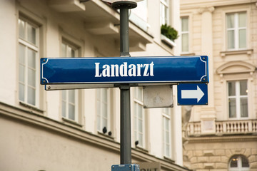 Fototapeta premium Schild 192 - Landarzt