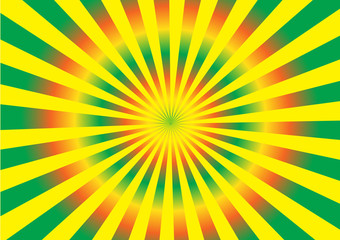 Green light ray design with illustration EPS