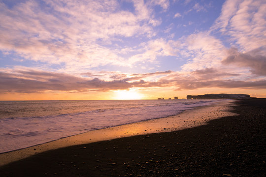 Icelandic black beach