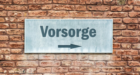 Schild 225 - Vorsorge