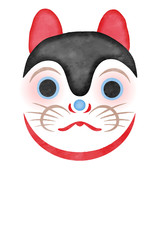 年賀状　張り子犬　文字なし