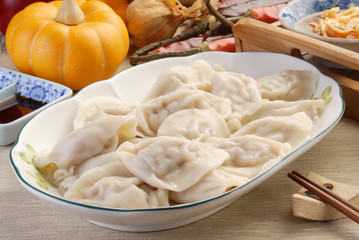 Delicious Chinese food - boiled dumplings