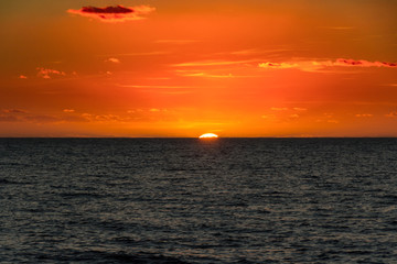 Sonnenuntergang am Meer