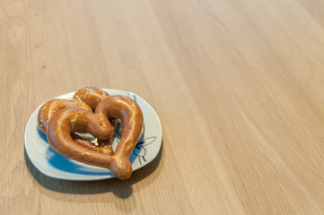 heart shaped bread bakery love