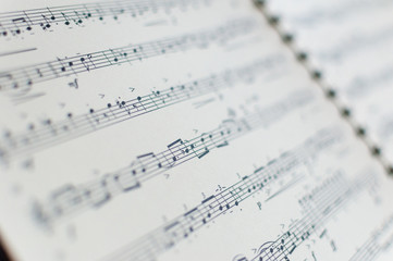 musical notes book sheet