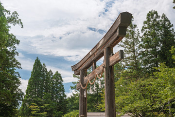 戸隠神社　中社大鳥居