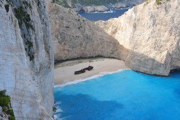 Naklejka premium shipwreck in zakynthos