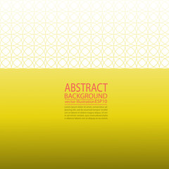 Abstract geometric yellow background from circles for screen saver, banner, article, post, texture, pattern ...