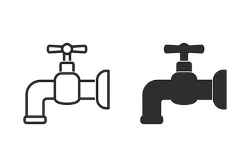 Faucet vector icon.