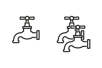 Faucet vector icon.