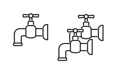 Faucet vector icon.