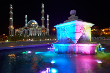 Astana  cityscape.   Astana is the capital city of Kazakhstan. It is located on the banks of Ishim...