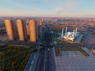 Astana  cityscape.   Astana is the capital city of Kazakhstan. It is located on the banks of Ishim...