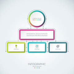 Abstract infographic template. Can be used as a chart, diagram, graph for business presentation, data visualization, annual report, web design.