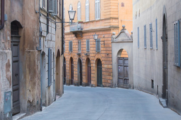 Street in Siena, Tuscany, Italy